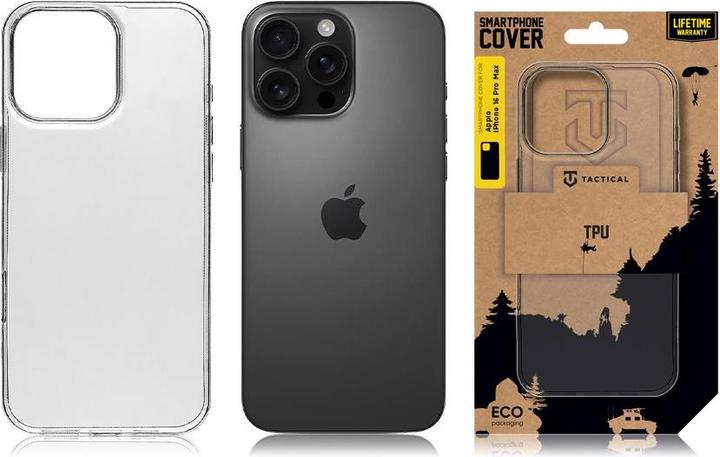 Produktbild Tactical TPU Cover for Apple iPhone 16 Pro Max Transparent (Apple iPhone 16 Pro Max)