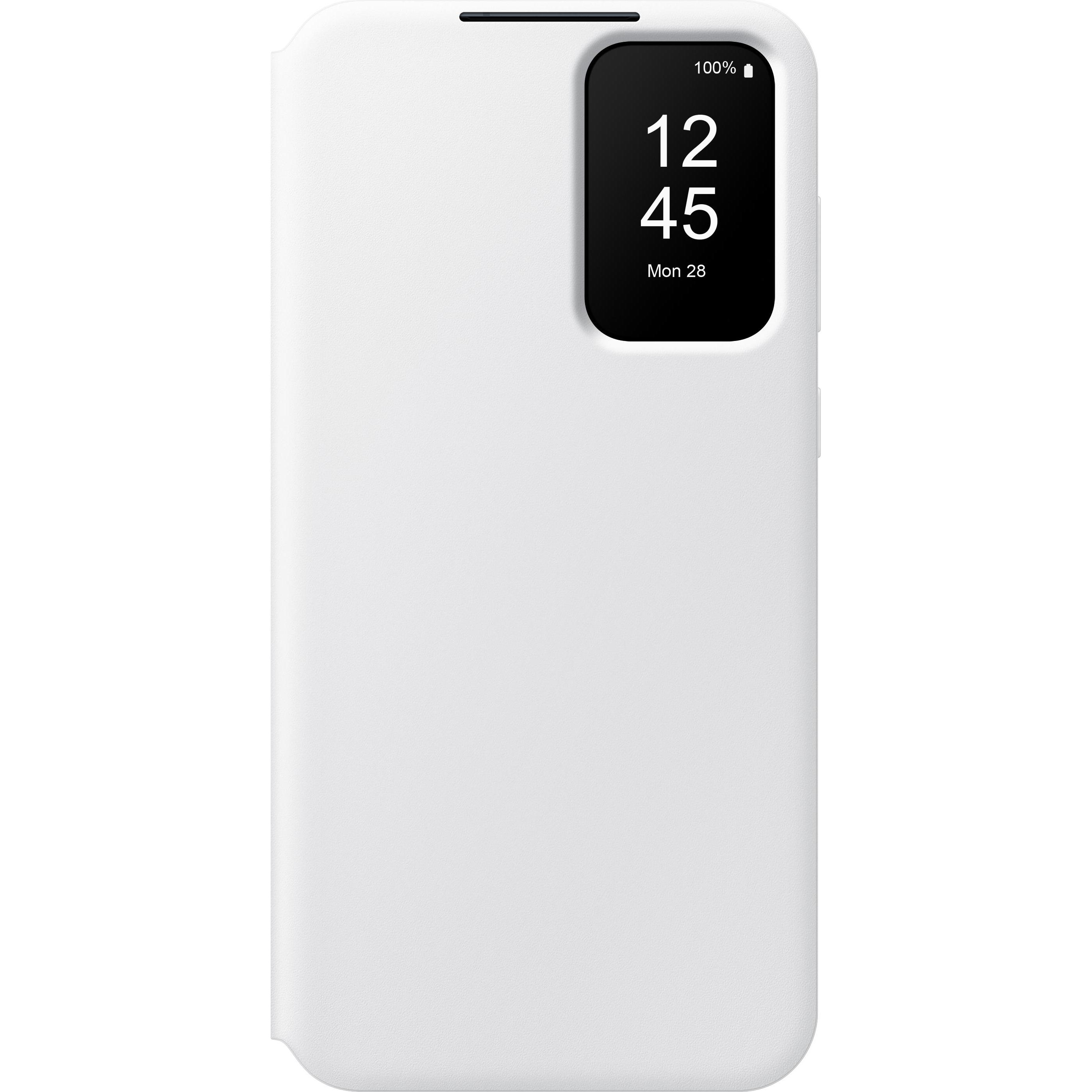Samsung Smart View Wallet Case (Samsung Galaxy A55), Smartphone Hülle, Weiss