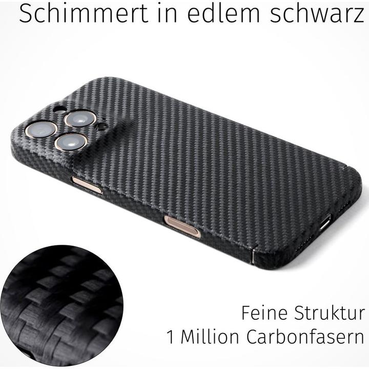 Produktbild Filono MagSafe Backcover aus echtem Carbon Carbon Black (Apple iPhone 16 Pro Max)