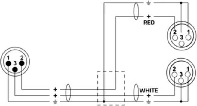 Actual product image Cordial 2in1 (0.30 m, XLR Cables)