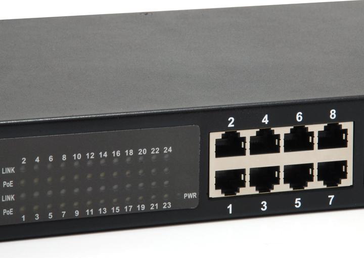 Productafbeelding LevelOne GEP-2421W500 24-Port Gigabit PoE Switch 802.3af/at PoE 500W (24 ports)