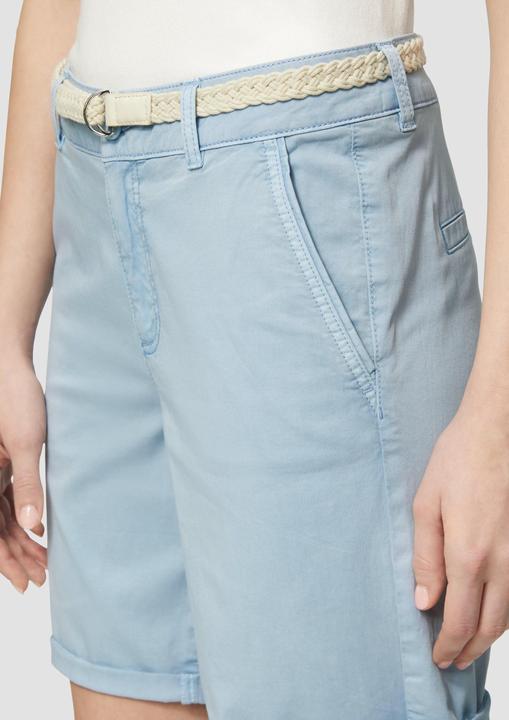 Produktbild S.Oliver Hose Shorts mit geflochtenem Gürtel und Garment Dye (46)