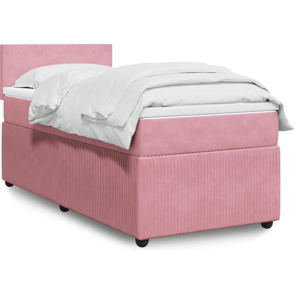 VidaXL, Bett, Bo x springbett mit Matratze 120 x 190 cm Samt (120 x 190 cm)