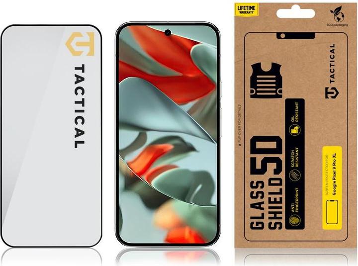 Immagine prodotto Tactical Vetro protettivo - Glass Shield 5D per Google Pixel 9 Pro XL Nero (Google Pixel 9 Pro XL)
