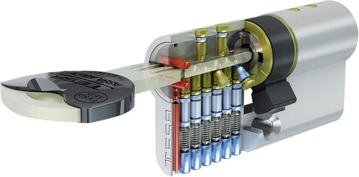 Image du produit Tesa Assa Abloy TESA TX80 SE5 E12 2030 cilinder, 40 x 40, nikkel