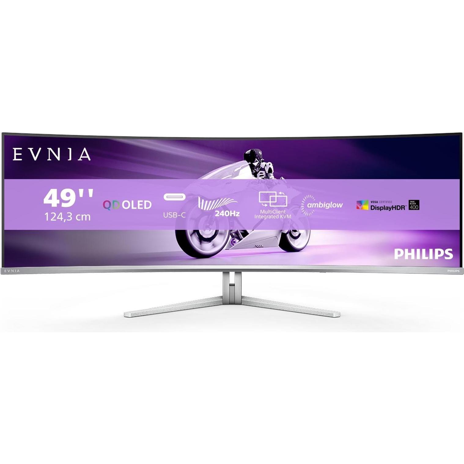 Philips Evnia 49M2C8900/00 (5120 x 1440 Pixel, 48.90"), Monitor, Weiss