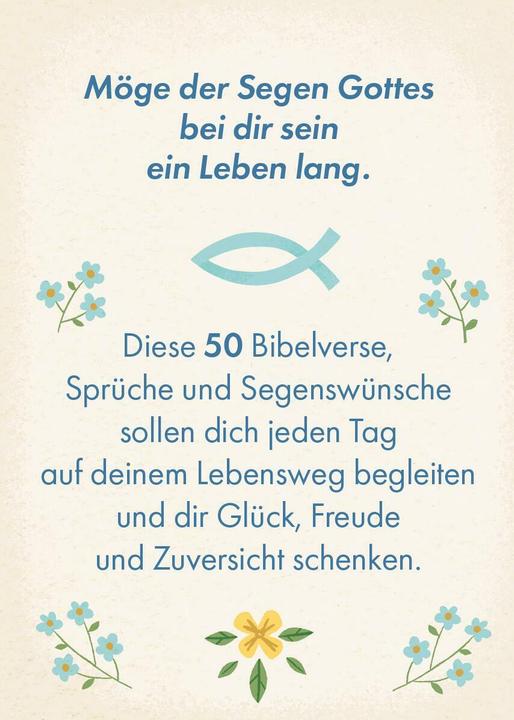 Produktbild Segenswünsche für dich (50 Stk.)