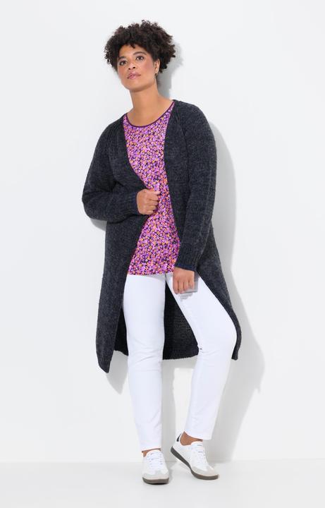 Actual product image Janet & Joyce Long-Strickjacke, offene Form, Grobstrick (46, 48)
