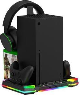 Produktbild iPega XBX025S Xbox Series X, Wireless Controller, Wireless Headset Dock s RGB, schwarz