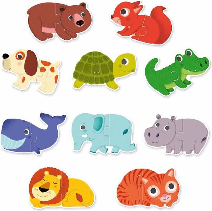 Actual product image Djeco Puzzle Duo Animals (20 pieces)