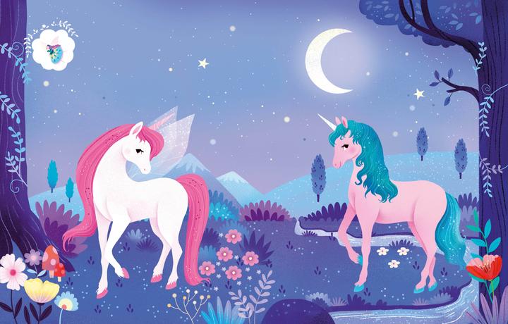 Actual product image My glittery sticker book. Unicorns