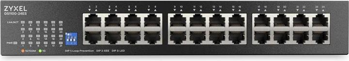 Actual product image Zyxel GS1100-24ES 24-Port Gigabit Unmanaged Switch,DIP-Sekto (24 ports)