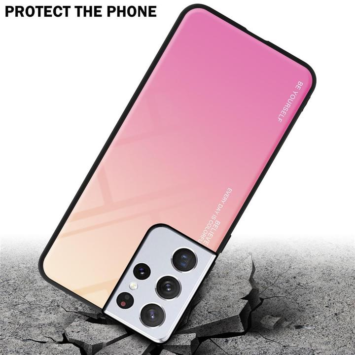 Actual product image Cadorabo TPU 2 colors glass cover (Samsung Galaxy S21 Ultra)
