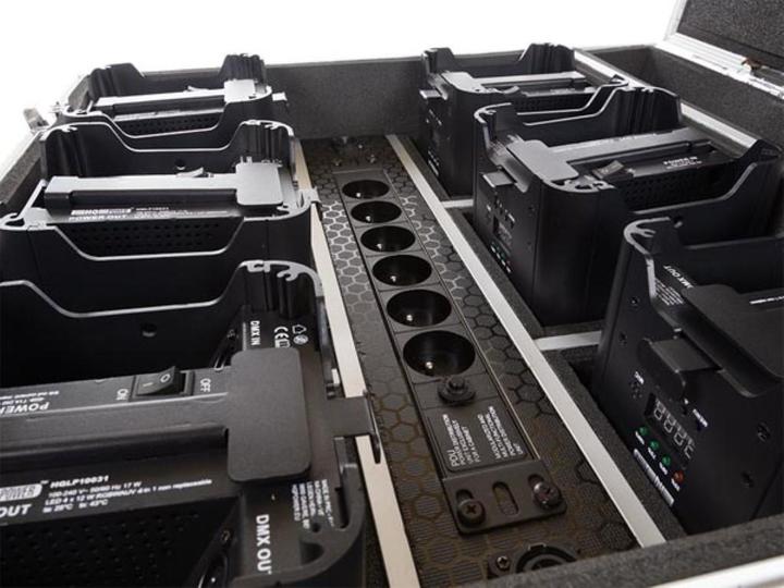Produktbild HQ Power Flightcase Mit 6 Akkubetriebenen Led-Bodenscheinwerfern Hqlp10031 (12 W)