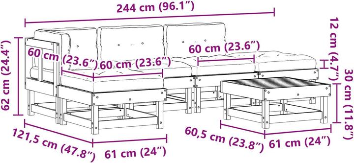 Produktbild vidaXL Garten-Lounge-Set