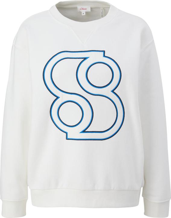 Produktbild s.Oliver Sweatshirt Sweatshirt mit Label-Stickerei (34)