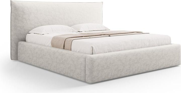 Micadoni Lit Coffre Avec Tête de Lit, "Kaelle", 223x240x111Fabriqué en Europe (200 x 200 cm)