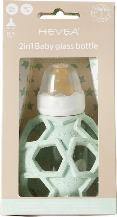 Image du produit Hevea Bouteille en verre avec étoile en forme de boule de Griffon 120 ml (120 ml)
