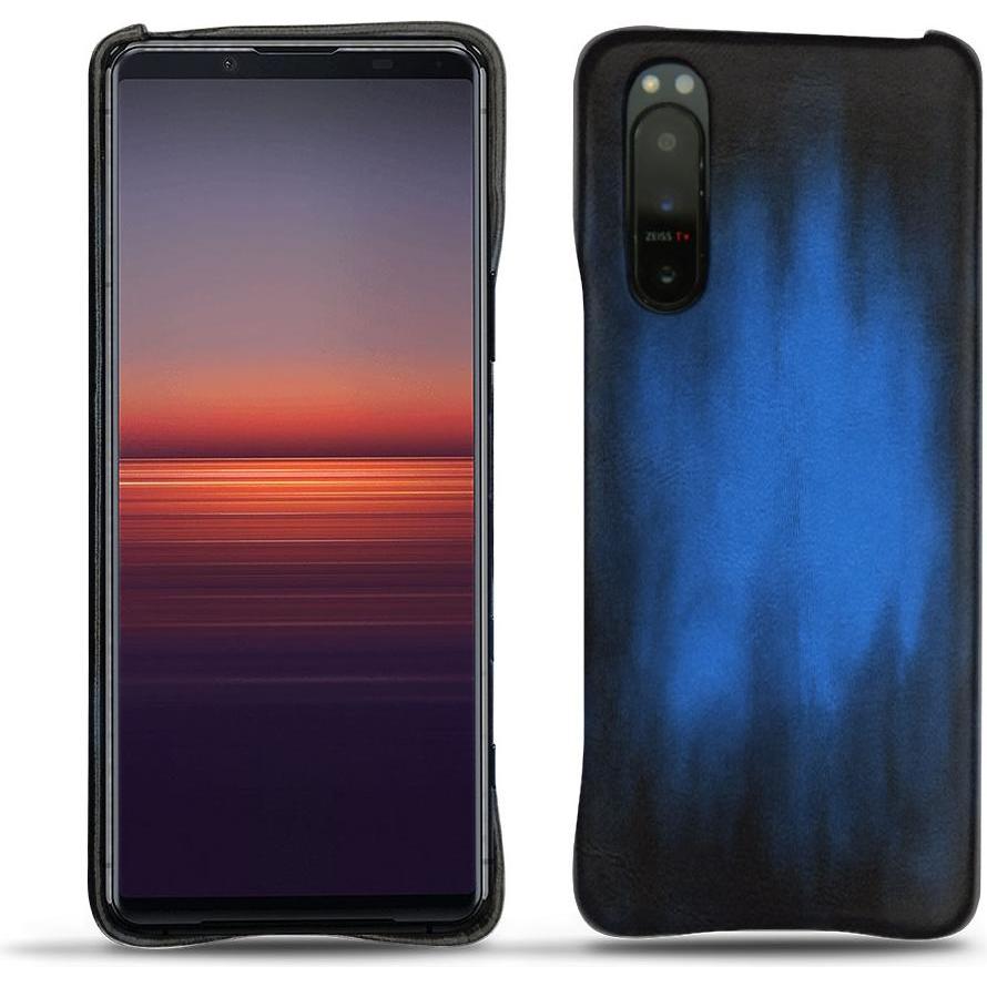 Noreve Lederschutzhülle (Sony Xperia 5 II), Smartphone Hülle, Blau