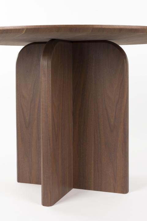 Image du produit White Label Living Dining Table Laurent Walnut (120 x 75 cm)