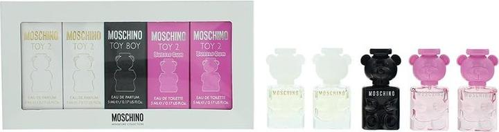 Actual product image Moschino Toy Miniature Collection Unisex 5 Piece Splash Gift Set - New in Box (Perfume set)