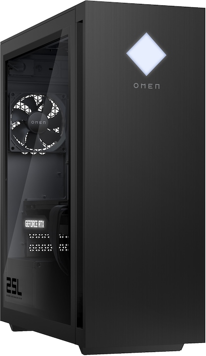 Actual product image HP Hewlett-Packard OMEN 25L Gaming Desktop GT15- 2737nz (Intel Core (Intel Core i7-14700F, 32 GB, 1000 GB, GeForce RTX 4060 Ti)