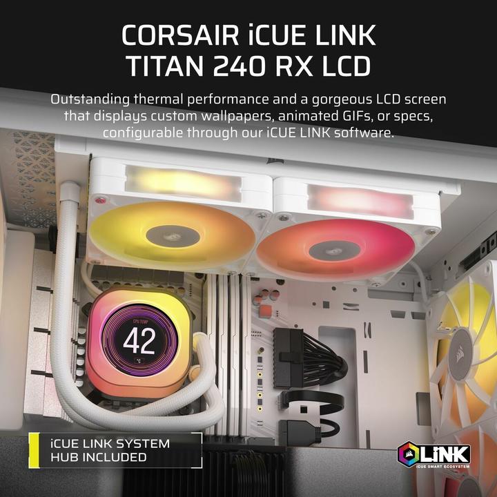 Produktbild Corsair iCUE LINK TITAN 240 RX LCD