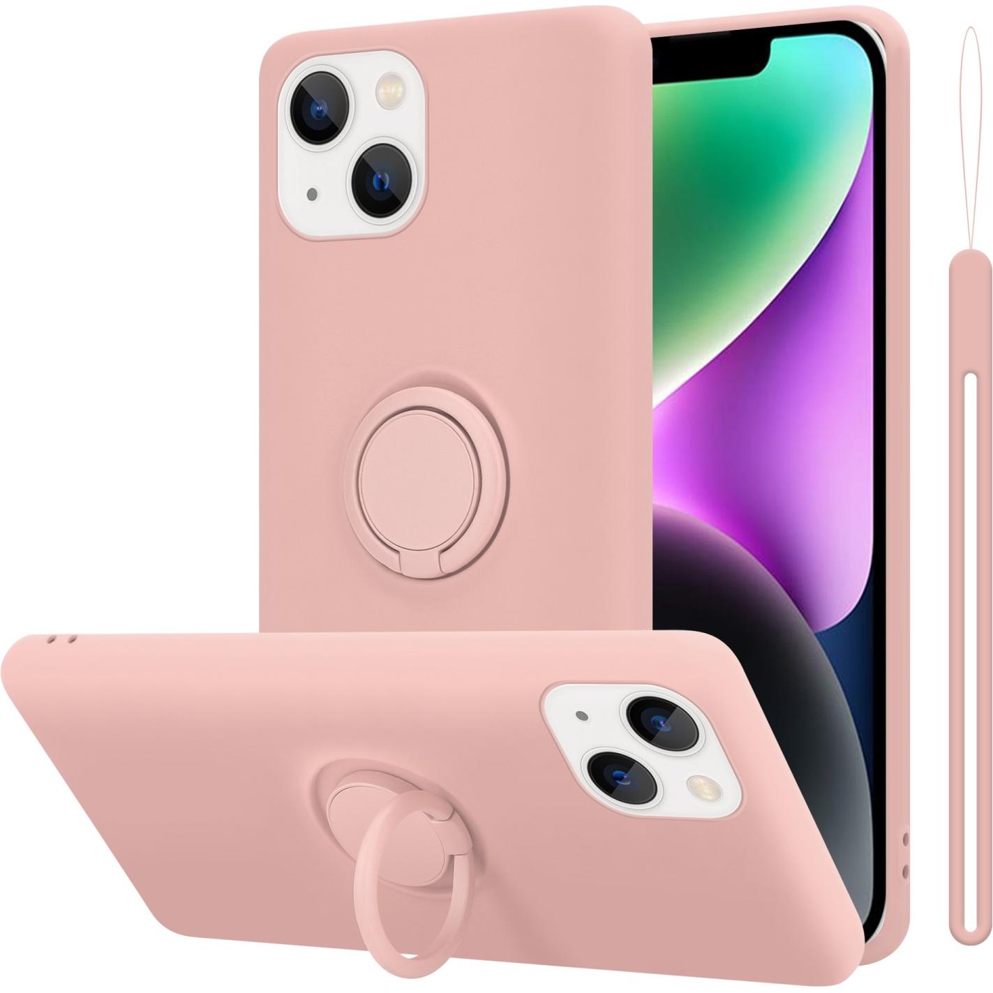 Cadorabo Hülle für Apple iPhone 14 PLUS im TPU Liquid Ring Silicone Case Style (Apple iPhone 14 Plus), Smartphone Hülle,...