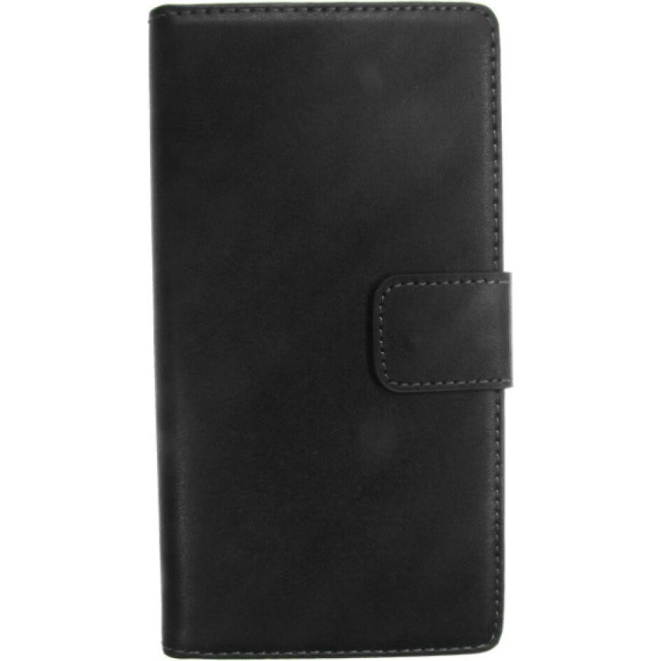 OEM Slim Leather Book Case for LG G3 - black 4250710554010 (LG G3), Smartphone Hülle, Schwarz