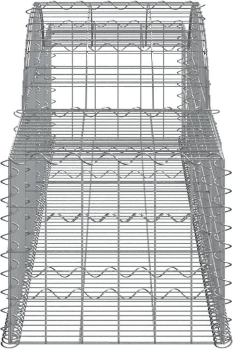 Immagine prodotto vidaXL Gabionen mit Hochbogen 25 Stk. 300x50x40/60 cm Verzinktes Eisen