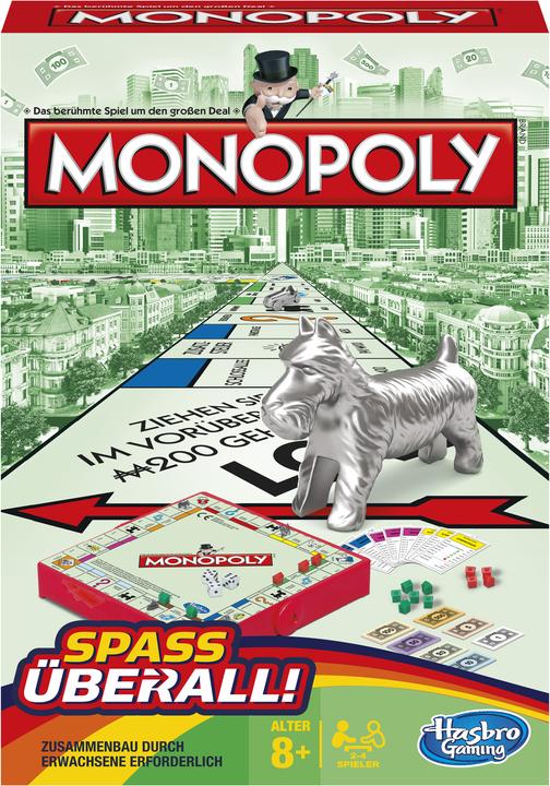 Actual product image Hasbro Gaming Monopoly Compact (German)