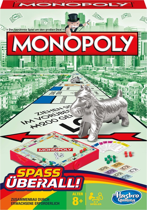 Hasbro Gaming Monopoly compatto (Tedesco)