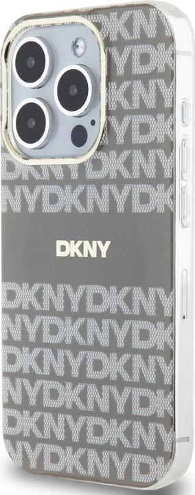 Immagine prodotto DKNY Custodia Magsafe con motivo a righe tonali in PC/TPU per iPhone 15 Pro Beige (Apple iPhone 15 Pro)