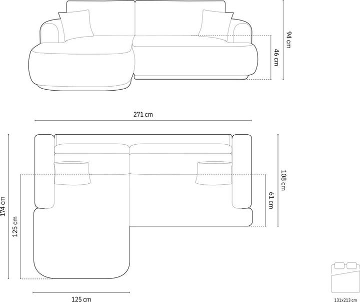 Actual product image Micadoni Ella (Corner sofa)