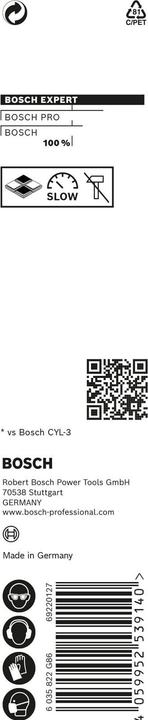 Produktbild Bosch Professional Zubehör EXPERT CYL-9 MultiConstruction Bohrer, 8 x 80 x 120 mm (8 Millimeter)