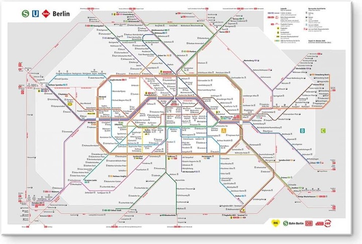 Image du produit BVG Berlin - Réseau Berlin (120 x 75 cm)