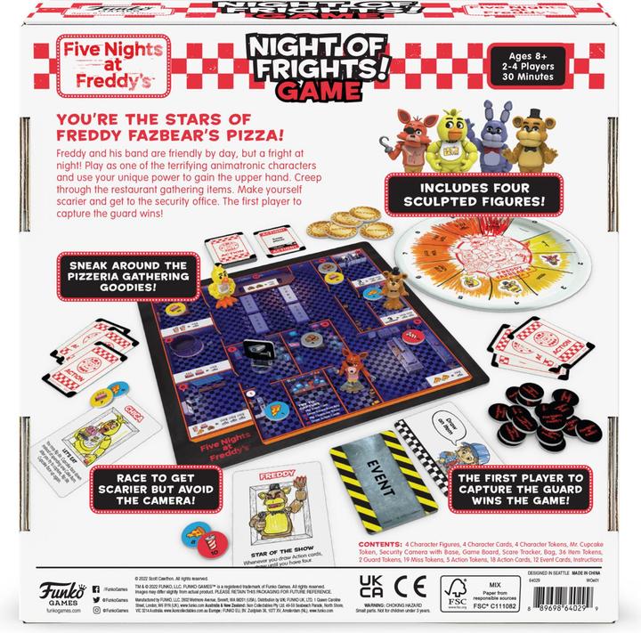 Actual product image Funko Five Nights at Freddy's board game Night of Frights (German)