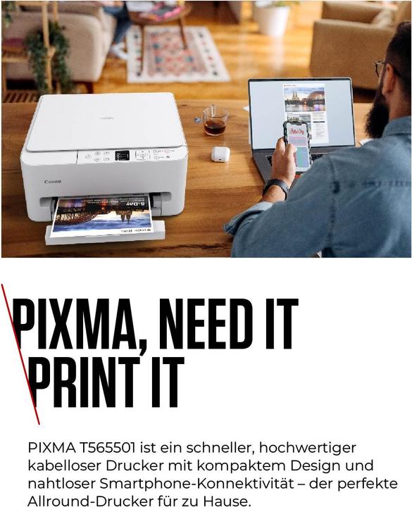 Actual product image Canon PIXMA TS6550i (Ink, Colour)