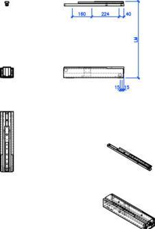 Actual product image Peka Metall Tall unit front full-extension runners Box