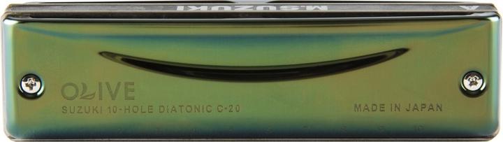Actual product image Suzuki Olive C-20 Diatonic harmonica - Key: C (Harmonica, Diatonic)