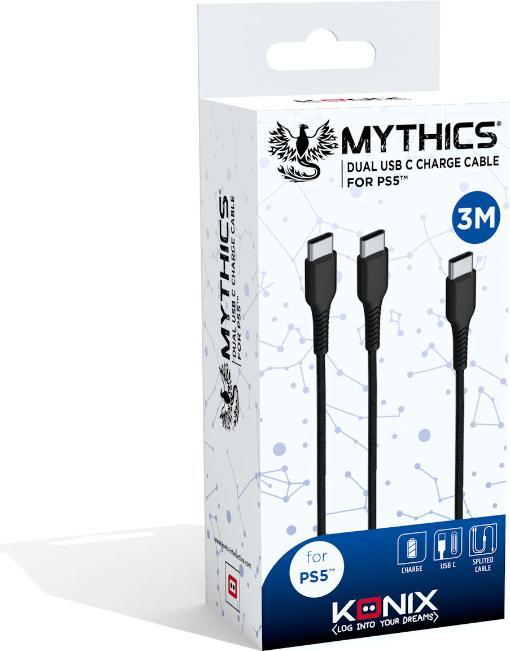 Image du produit Konix Câble USB C PS5 3M - Mythics (3 m)