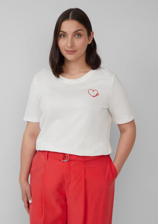 Image du produit S.Oliver T-Shirt Jersey-Shirt aus Baumwolle mit Stickerei (50)