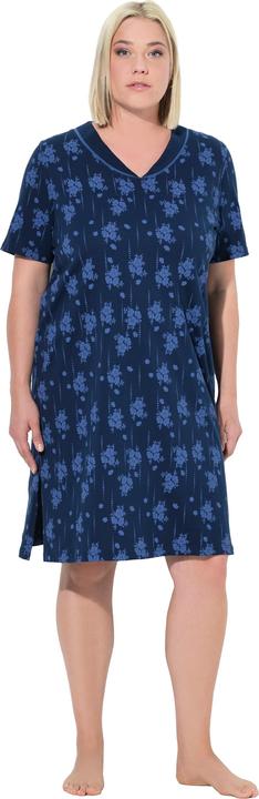 Image du produit Ulla Popken Grands T-shirts, lot de 2, motif à fleurs, col en V, manches courtes/sans manches (46, 48)