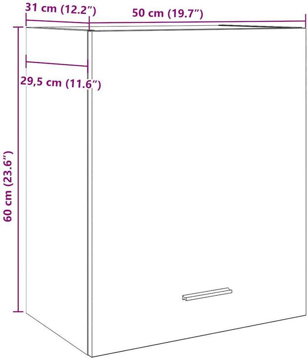 Immagine prodotto vidaXL Hängeschrank (50 x 31 x 60 cm)
