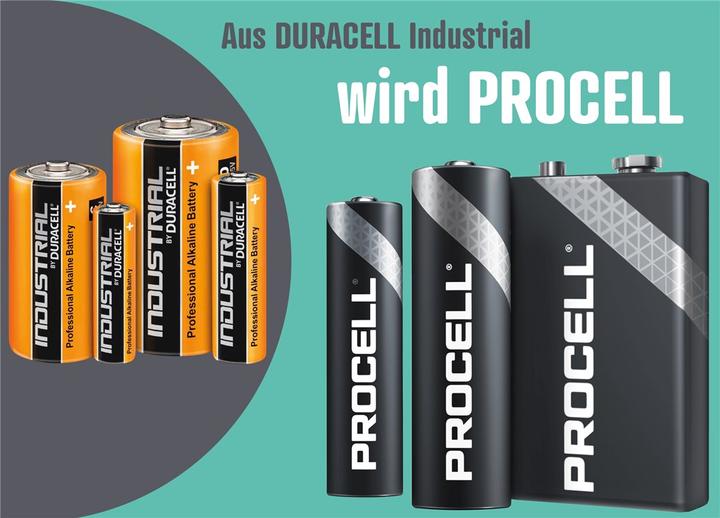 Produktbild Duracell Batterien Procell (10 Stk., 9V Block, 673 mAh)