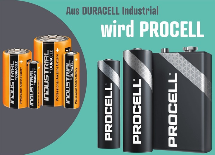 Actual product image Duracell Procell batteries (10 pcs., 9V Block, 673 mAh)