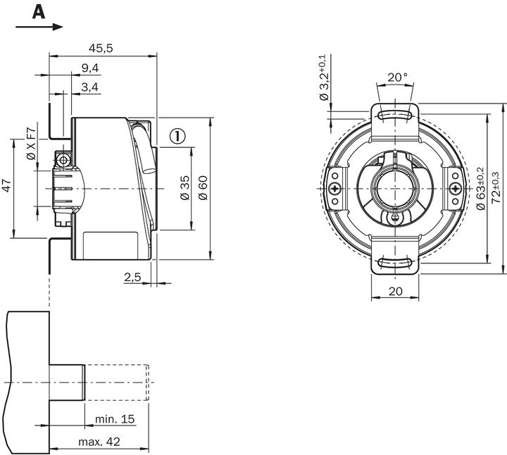 Actual product image Sick Incremental encoder