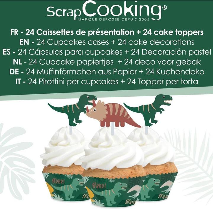 Produktbild ScrapCooking Muffinförmchen und Cake Toppers (5 cm)