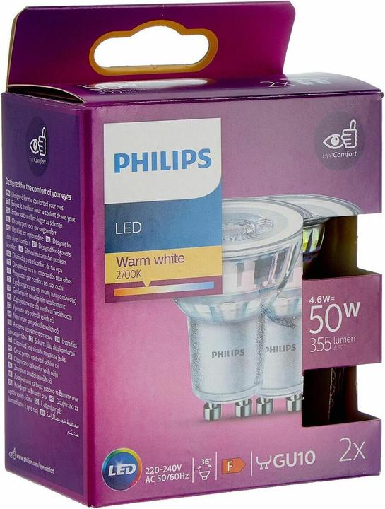 Actual product image Philips Spot (GU10, 355 lm, 2 x)