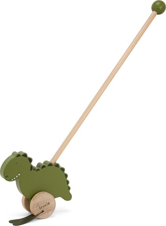 Trixie Baby Wooden dinosaur push-along toy